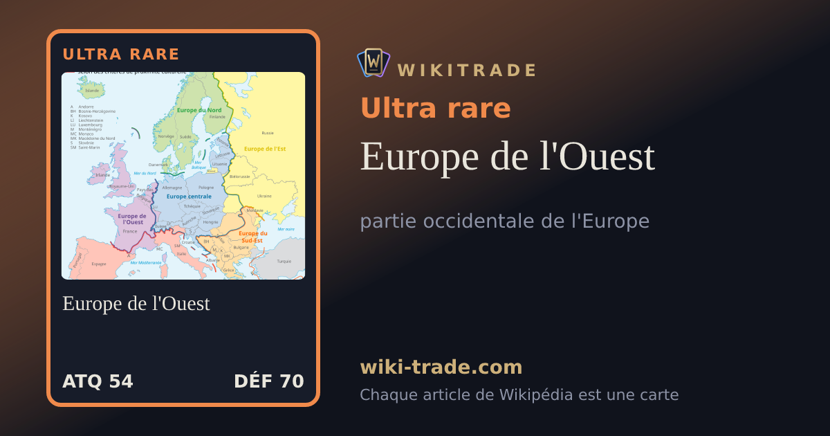 Europe de l'Ouest — carte Ultra rare