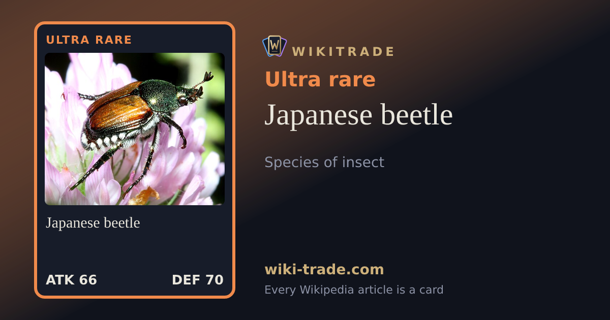 Japanese beetle — Ultra rare card