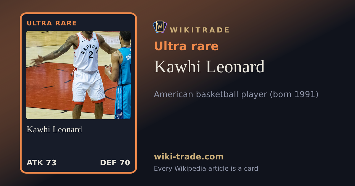 Kawhi Leonard — Ultra rare card