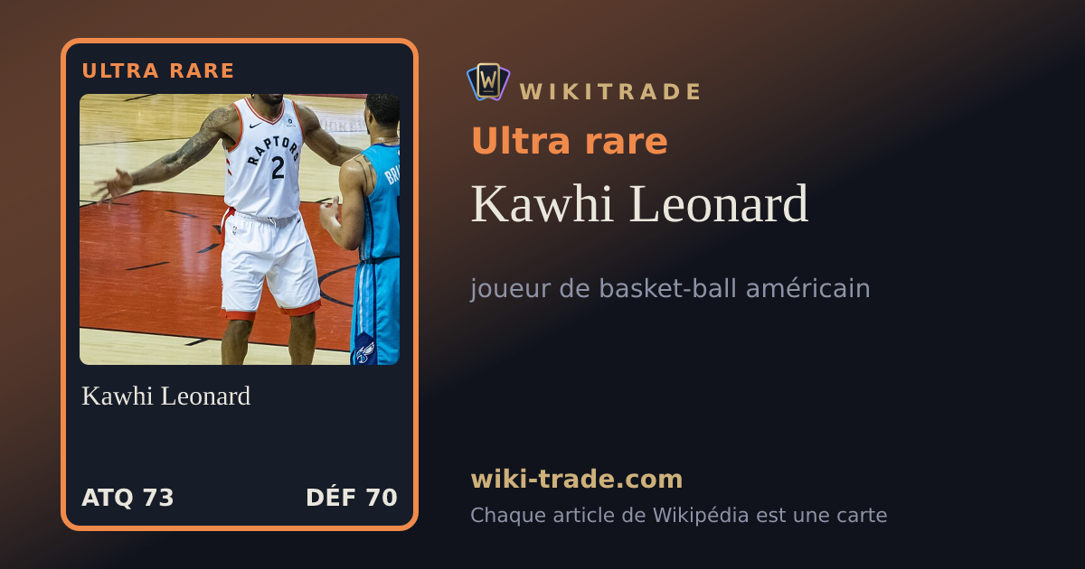 Kawhi Leonard — carte Ultra rare