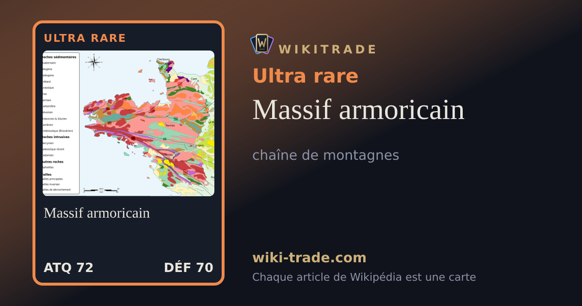 Massif armoricain — carte Ultra rare