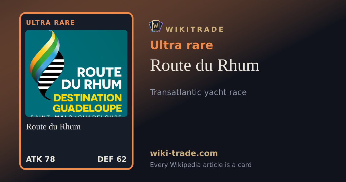 Route du Rhum — Ultra rare card