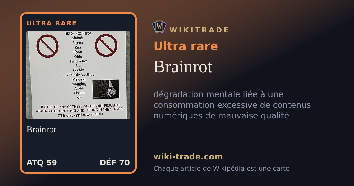 Brainrot — carte Ultra rare