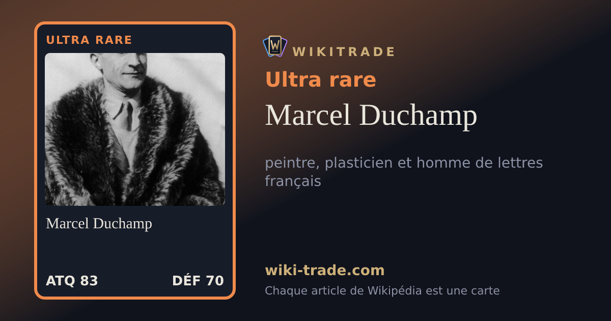 Marcel Duchamp — carte Ultra rare