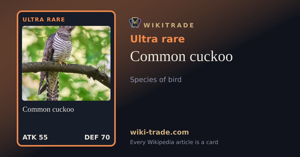Common cuckoo — Ultra rare card