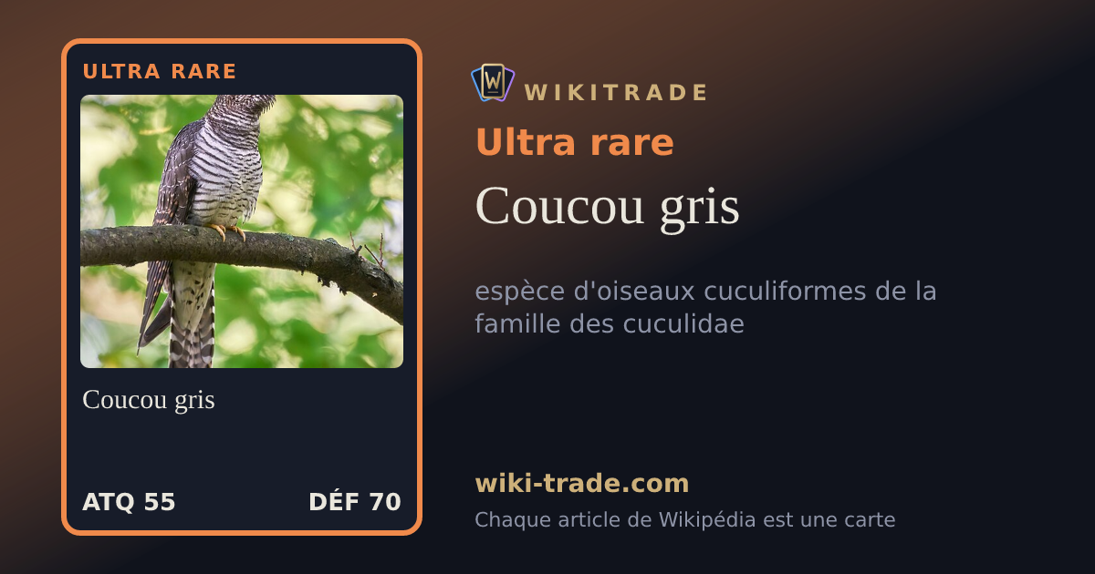Coucou gris — carte Ultra rare