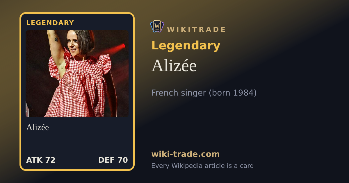 Alizée — Legendary card