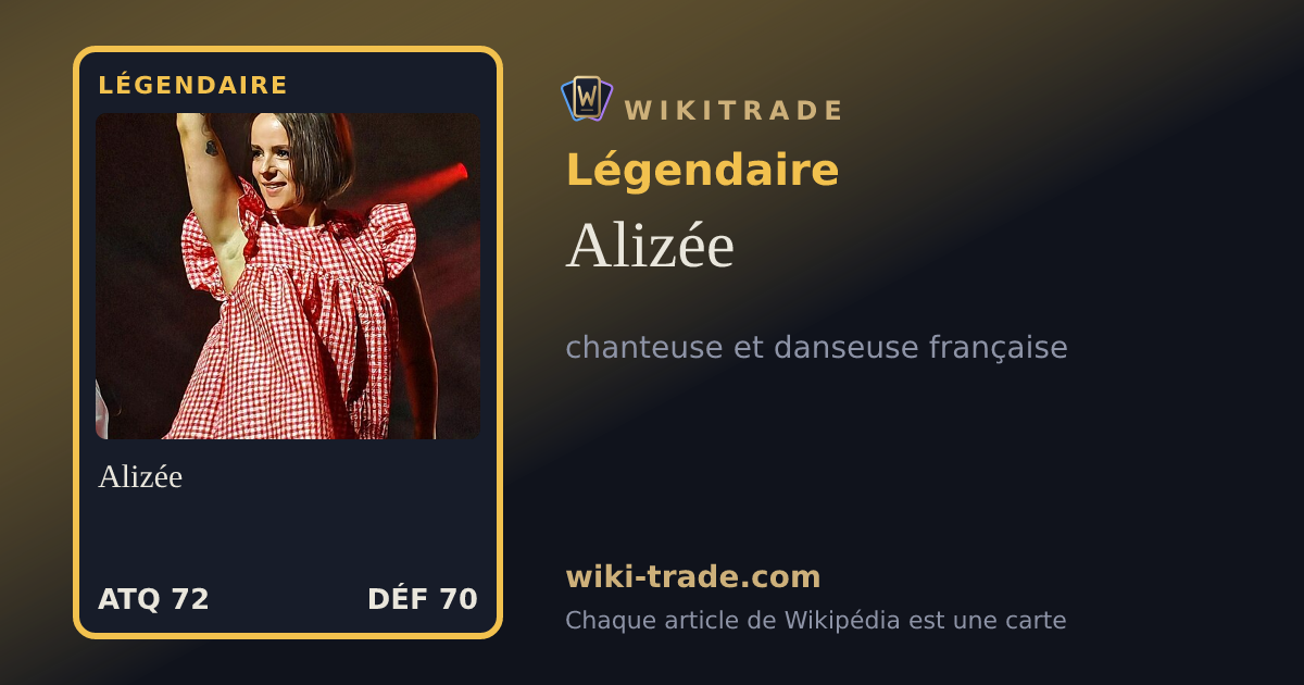 Alizée — carte Légendaire