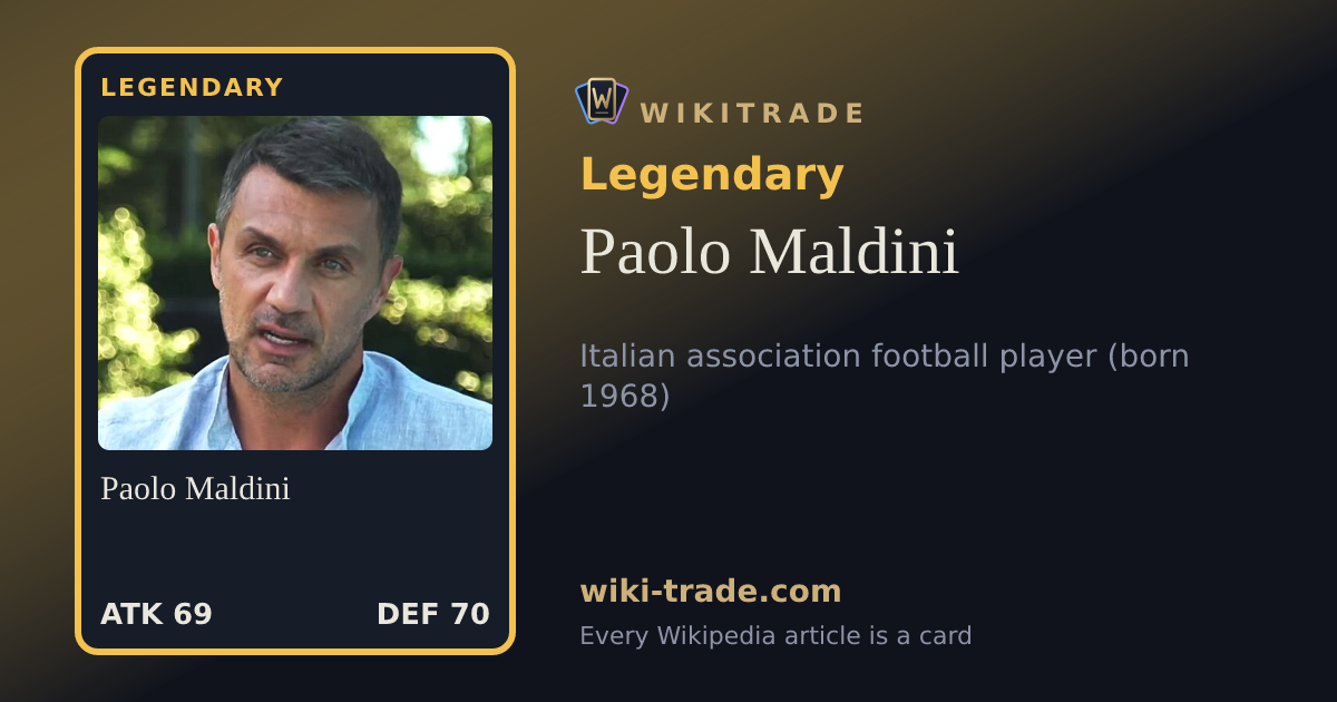 Paolo Maldini — Legendary card