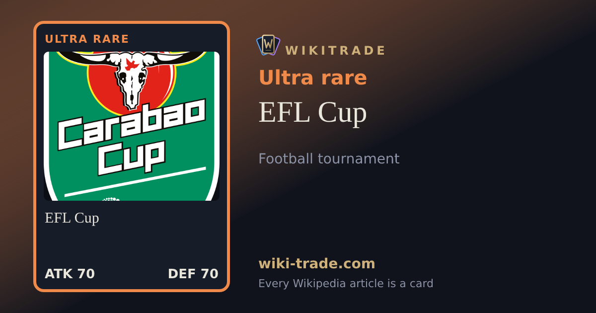 EFL Cup — Ultra rare card