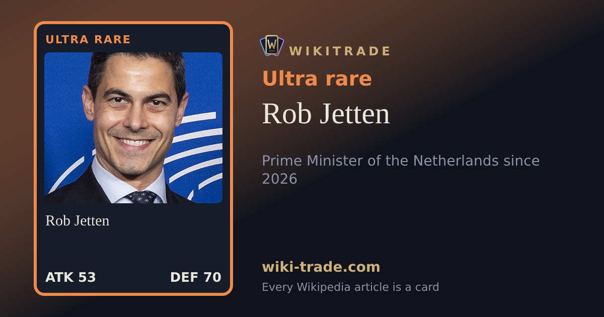 Rob Jetten — Ultra rare card