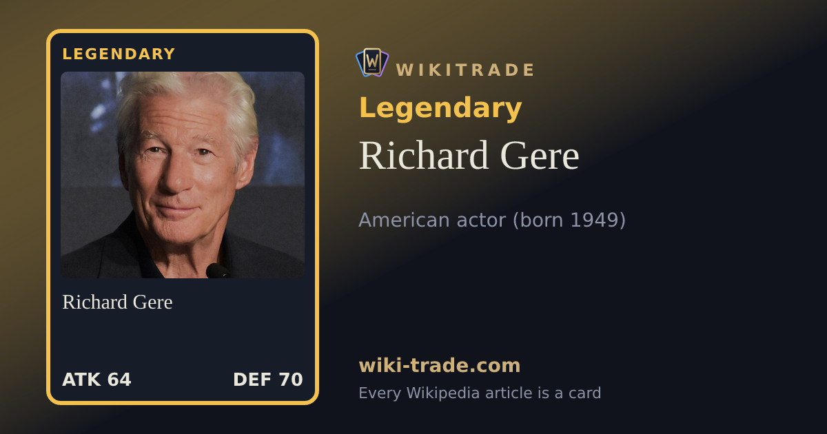 Richard Gere — Legendary card