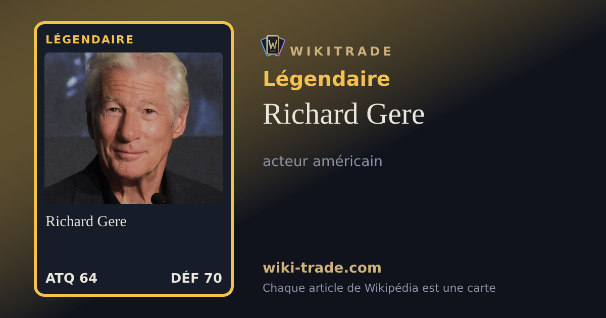 Richard Gere — carte Légendaire