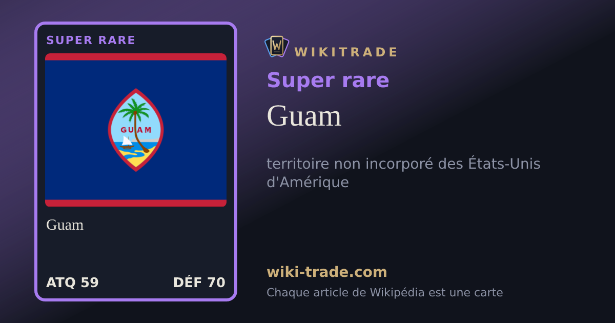Guam — carte Super rare