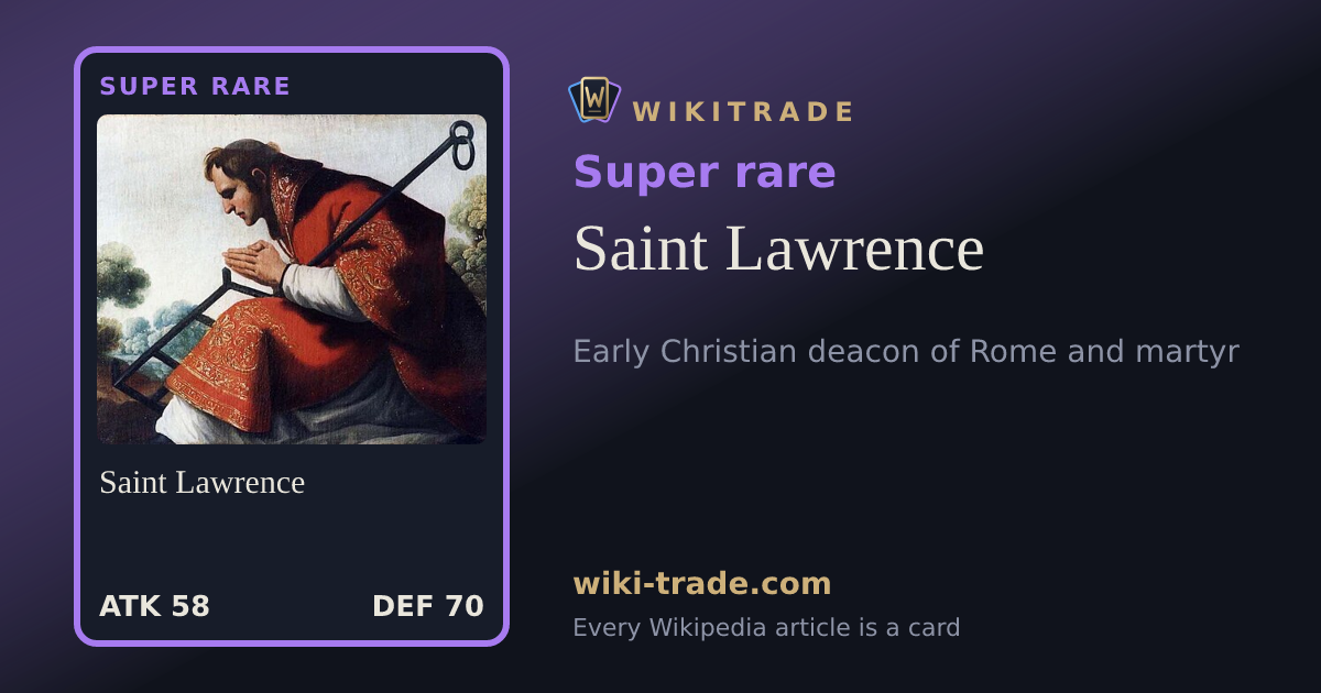 Saint Lawrence — Super rare card