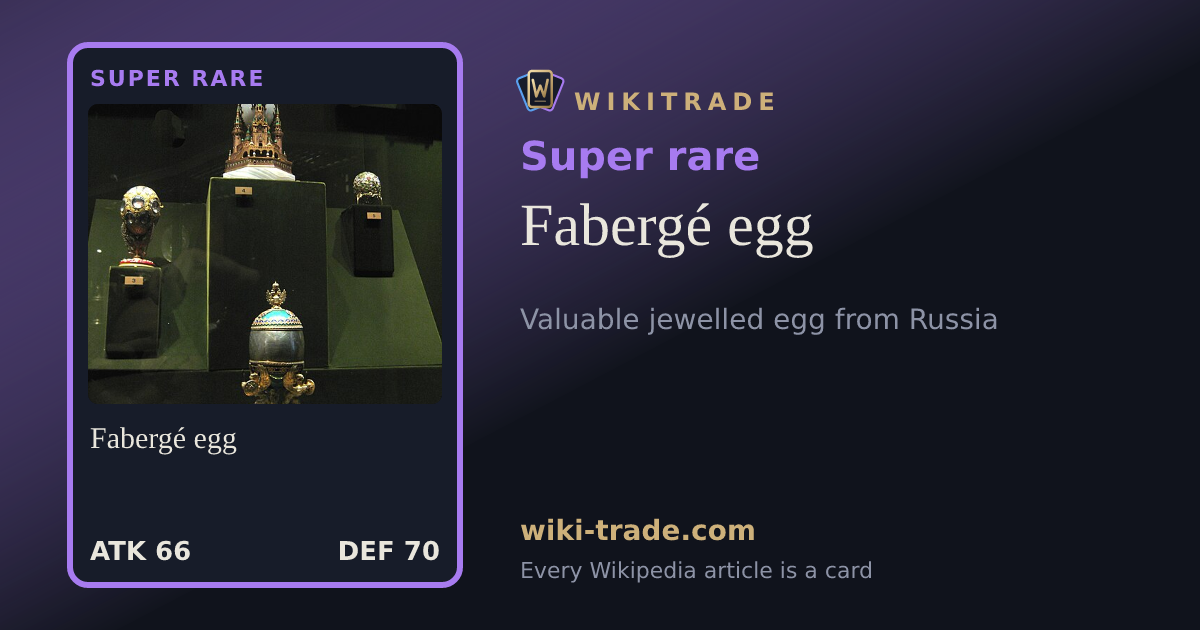 Fabergé egg — Super rare card