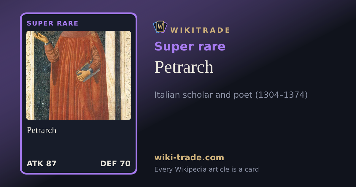 Petrarch — Super rare card