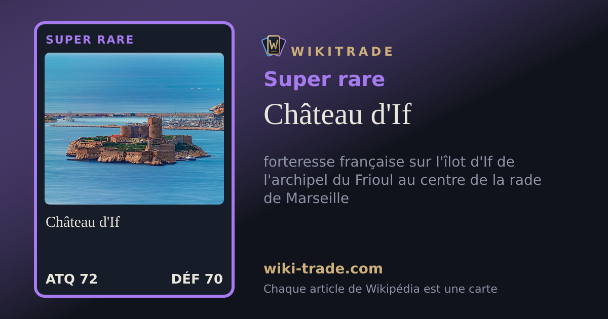 Château d'If — carte Super rare