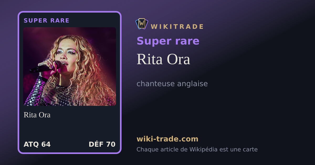 Rita Ora — carte Super rare