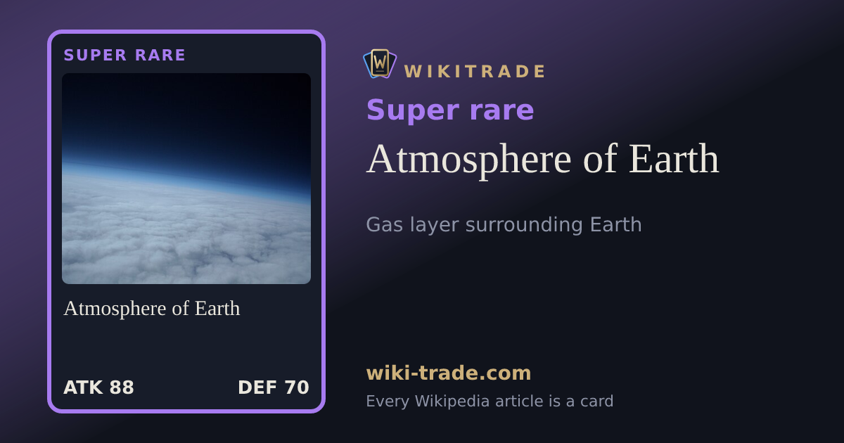 Atmosphere of Earth — Super rare card