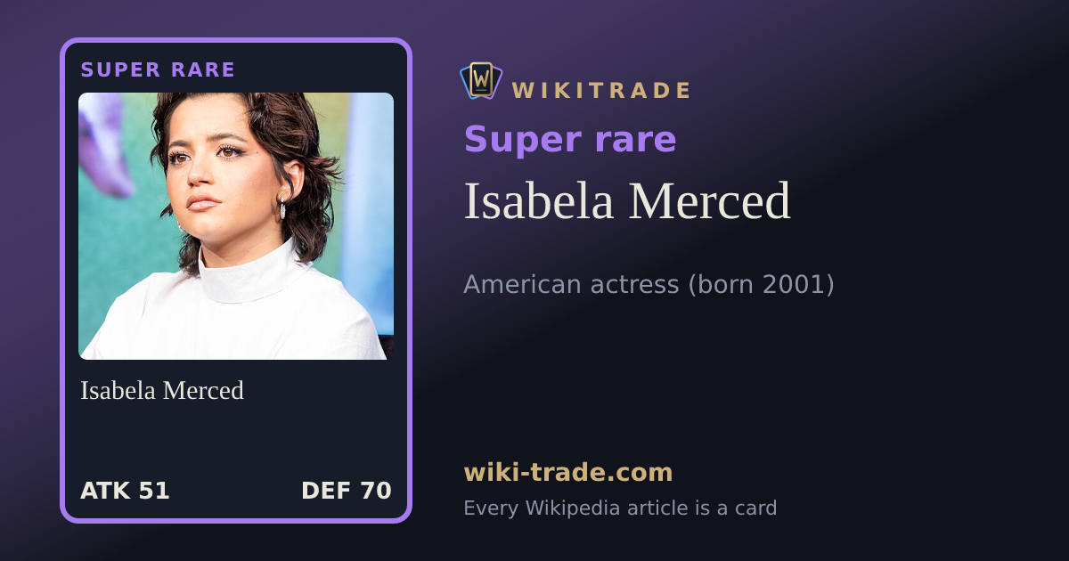 Isabela Merced — Super rare card