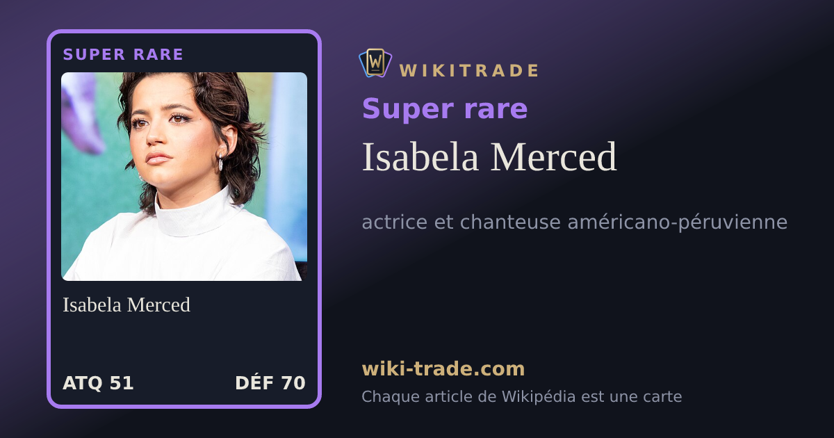 Isabela Merced — carte Super rare