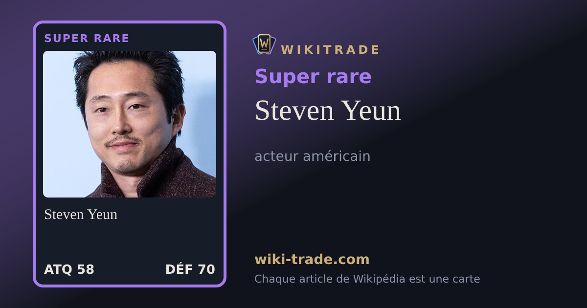 Steven Yeun — carte Super rare