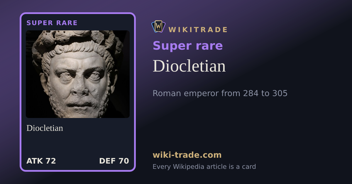 Diocletian — Super rare card