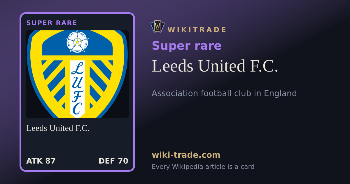 Leeds United F.C. — Super rare card
