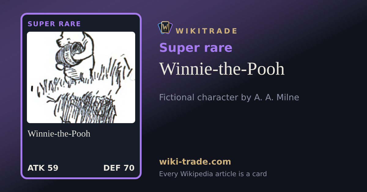 Winnie-the-Pooh — Super rare card