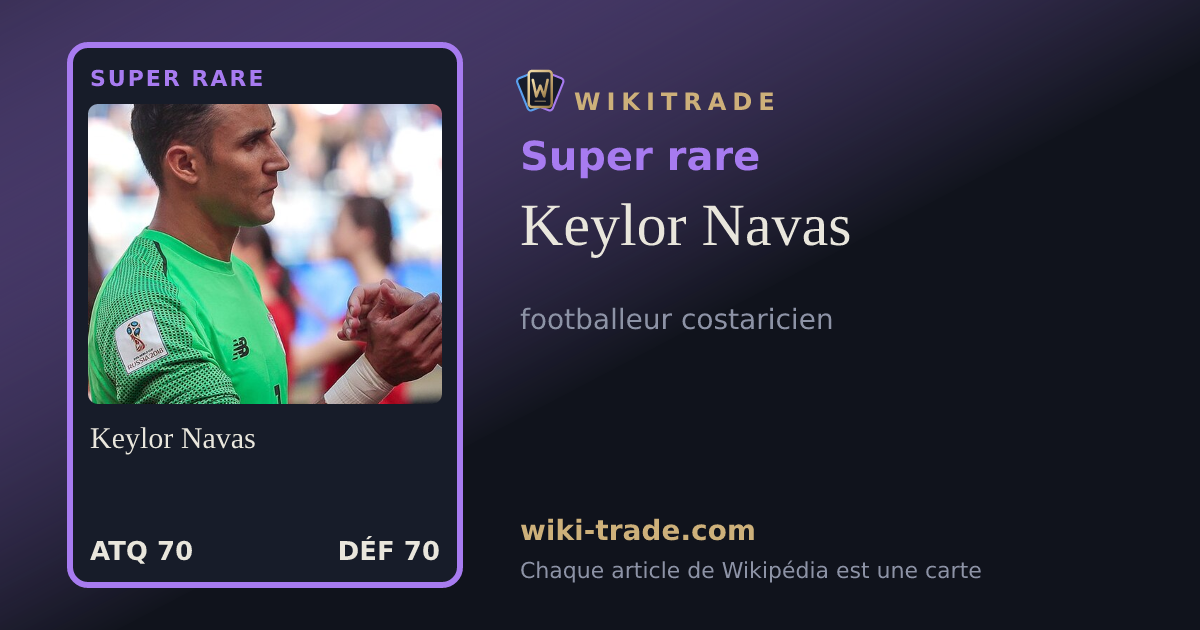 Keylor Navas — carte Super rare