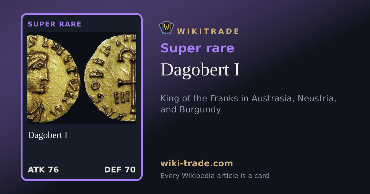 Dagobert I — Super rare card