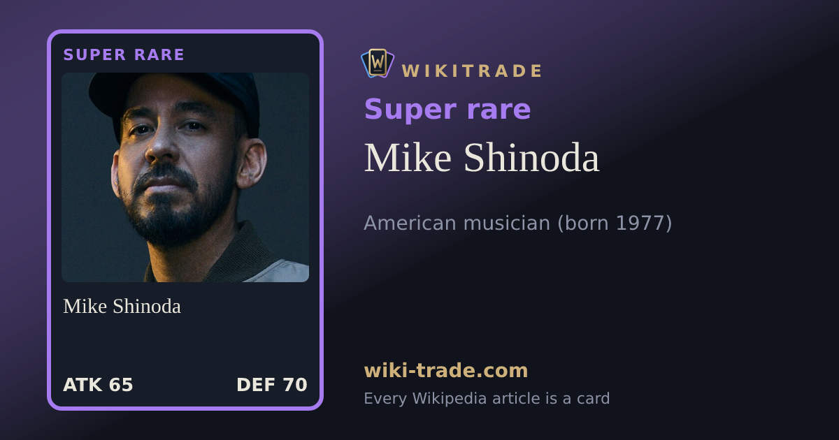 Mike Shinoda — Super rare card
