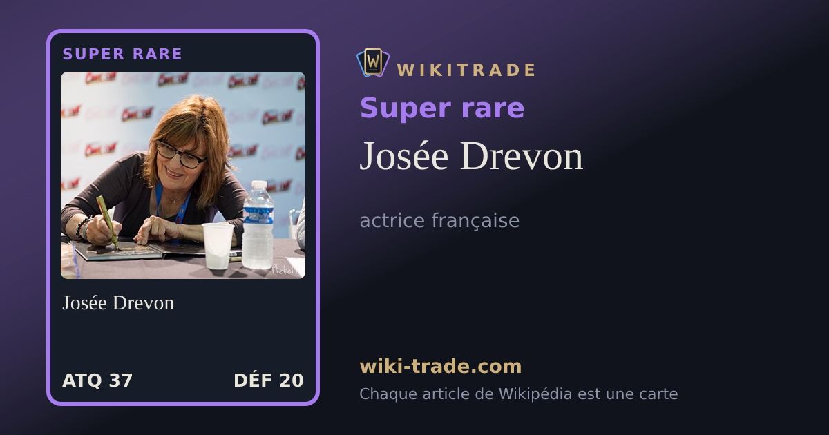 Josée Drevon — carte Super rare