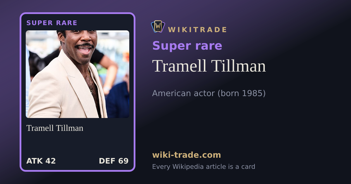 Tramell Tillman — Super rare card