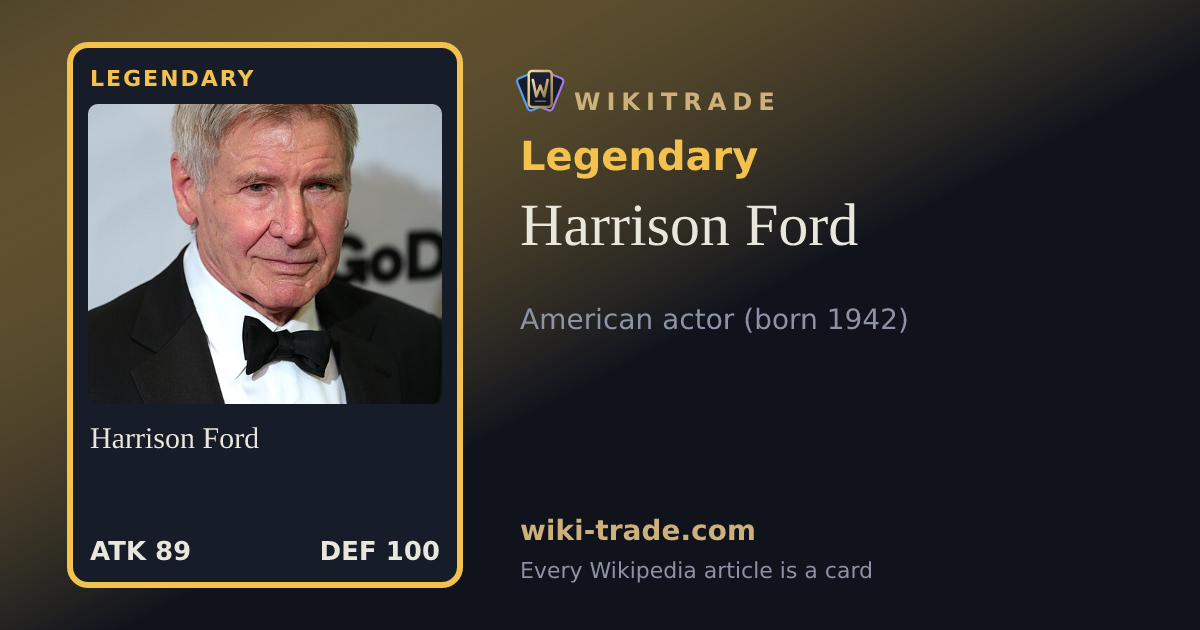 Harrison Ford — Legendary card