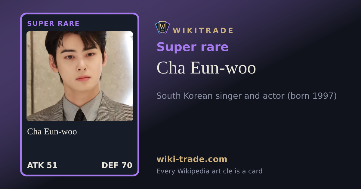 Cha Eun-woo — Super rare card