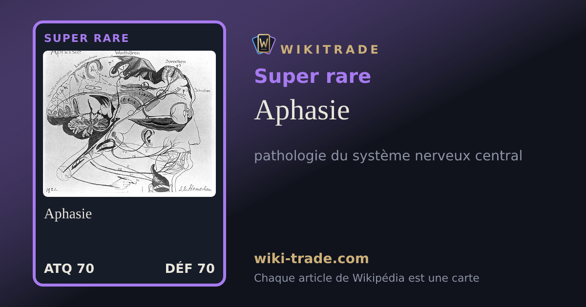 Aphasie — carte Super rare
