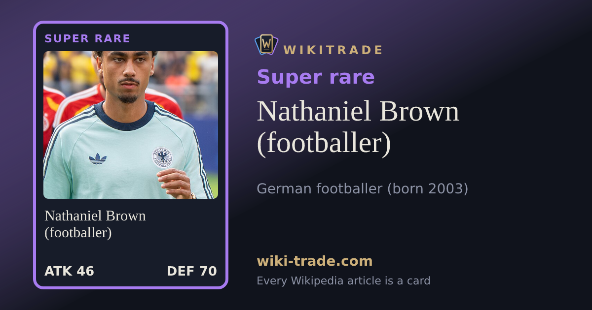 Nathaniel Brown (footballer) — Super rare card