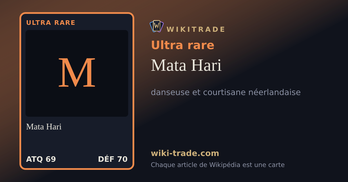 Mata Hari — carte Ultra rare