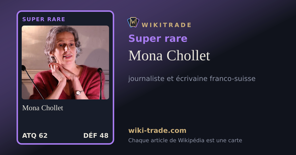 Mona Chollet — carte Super rare