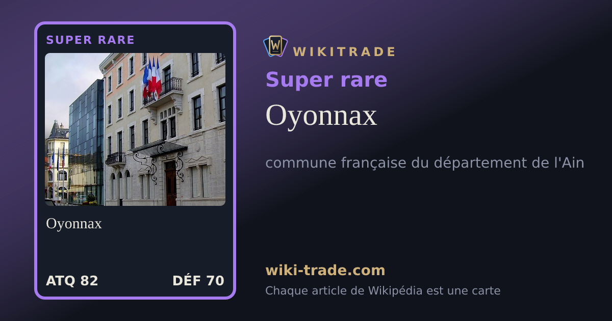 Oyonnax — carte Super rare