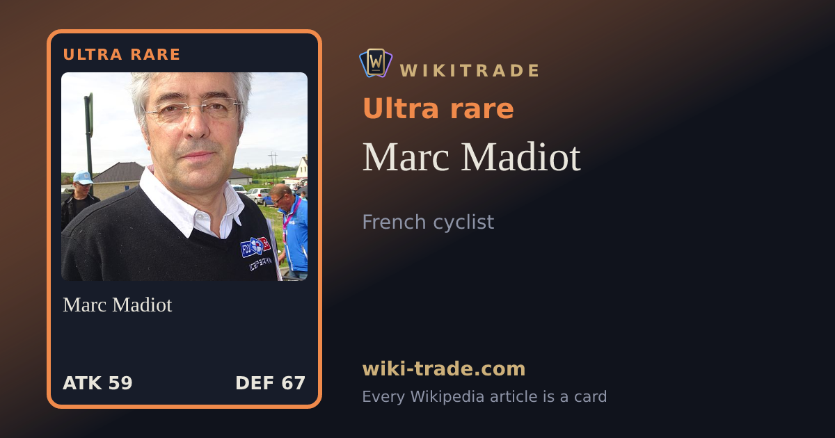 Marc Madiot — Ultra rare card