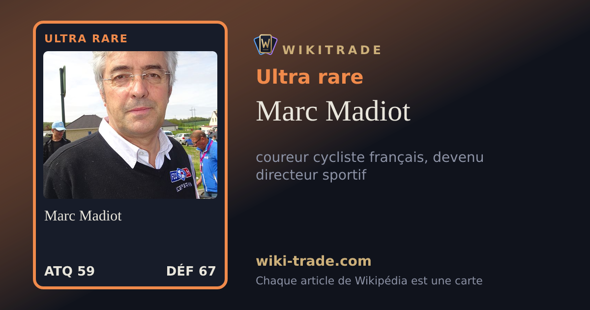 Marc Madiot — carte Ultra rare