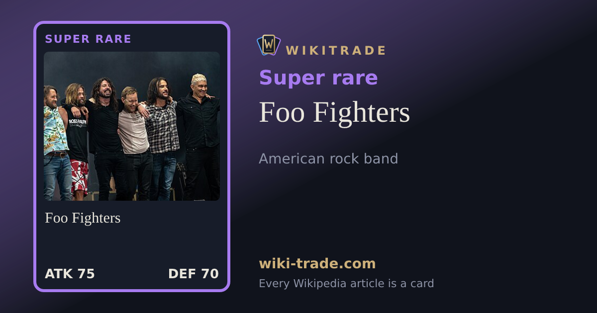 Foo Fighters — Super rare card