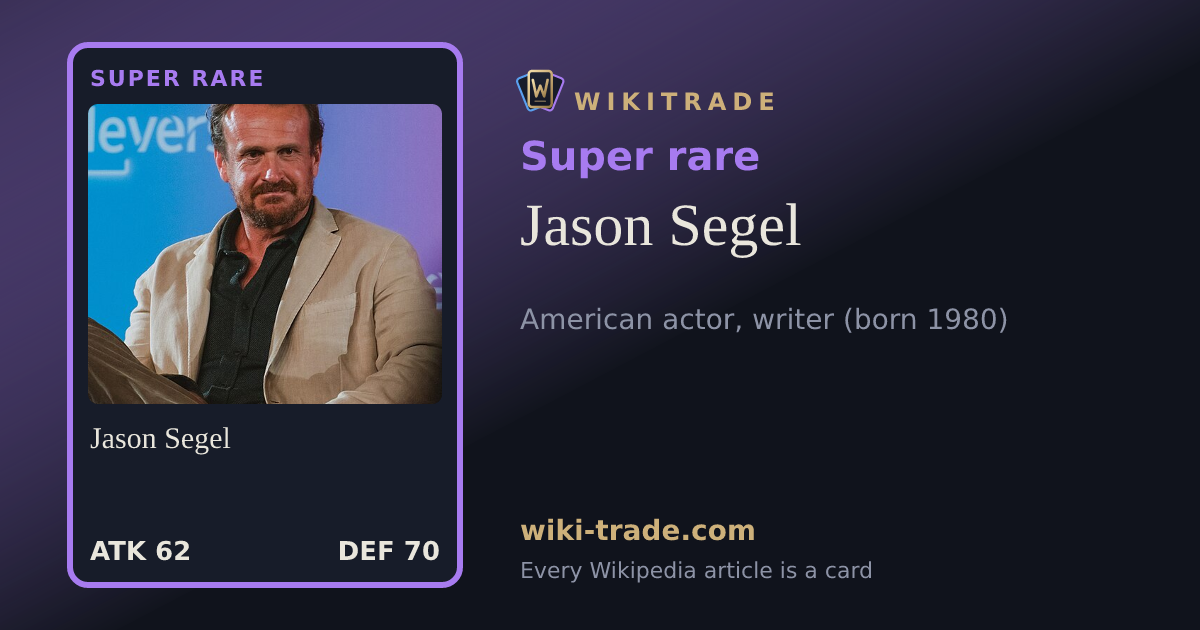 Jason Segel — Super rare card