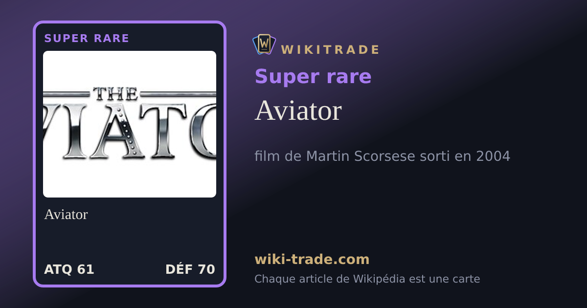 Aviator — carte Super rare