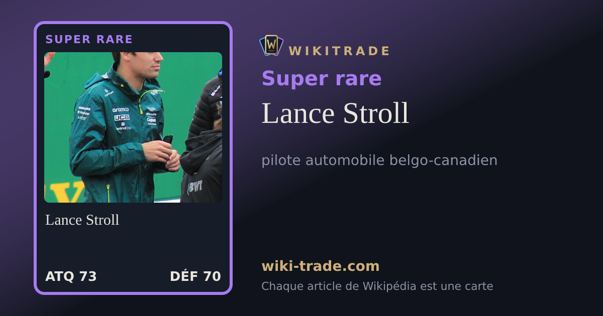 Lance Stroll — carte Super rare