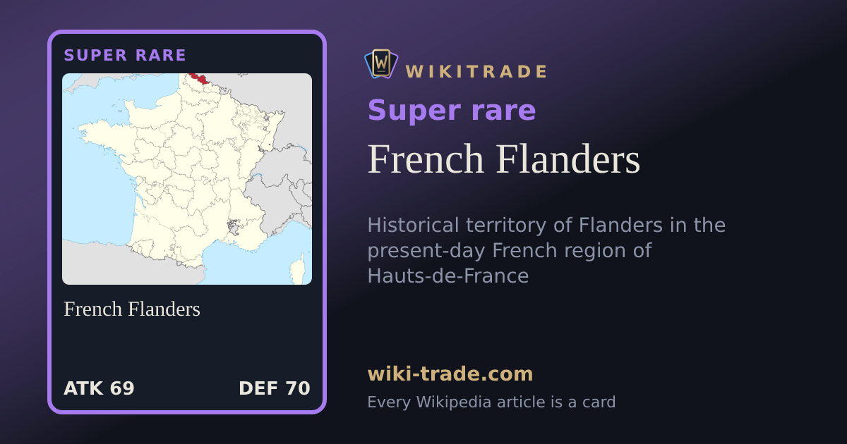 French Flanders — Super rare card