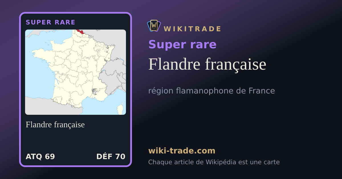 Flandre française — carte Super rare